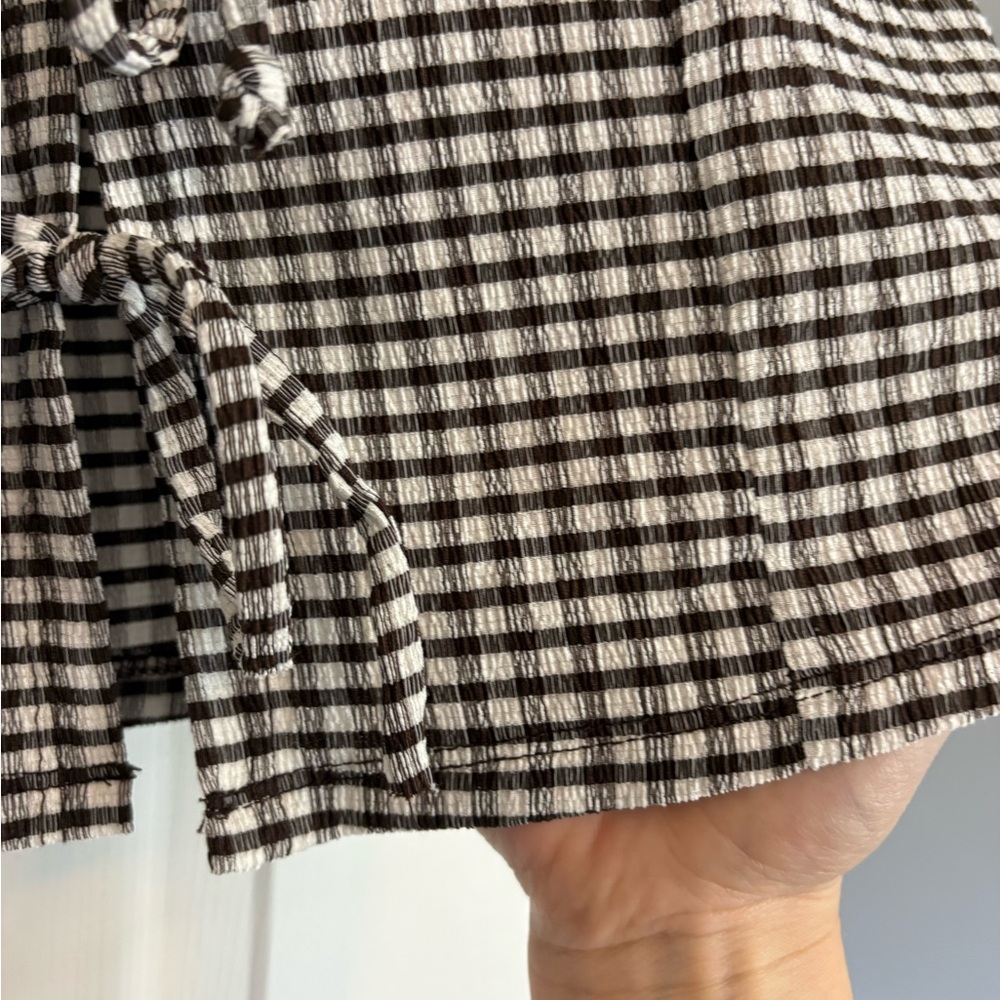 Gingham Spring/Summer Top M - Picture 3 of 5